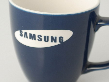 Sandstrahl Gravur - Firma Samsung